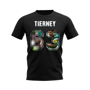 Kieran Tierney Name And Number Celtic T-Shirt (Black)