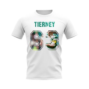 Kieran Tierney Name And Number Celtic T-Shirt (White)