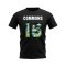 Kris Commons Name And Number Celtic T-Shirt (Black)