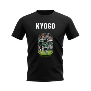 Kyogo Furuhashi Name And Number Celtic T-Shirt (Black)