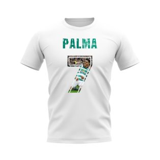 Luis Palma Name And Number Celtic T-Shirt (White)