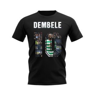 Moussa Dembele Name And Number Celtic T-Shirt (Black)