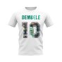Moussa Dembele Name And Number Celtic T-Shirt (White)