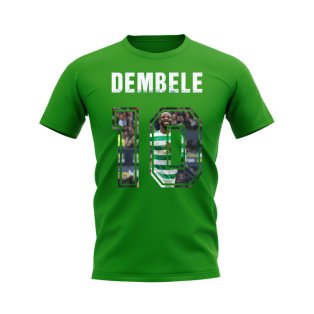 Moussa Dembele Name And Number Celtic T-Shirt (Green)