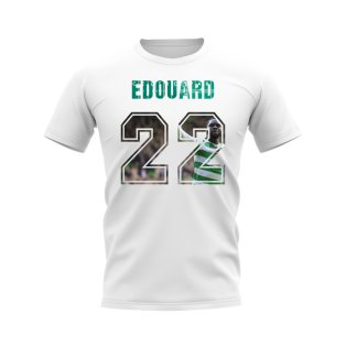 Odsonne Edouard Name And Number Celtic T-Shirt (White)