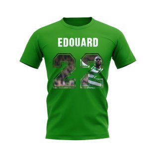 Odsonne Edouard Name And Number Celtic T-Shirt (Green)