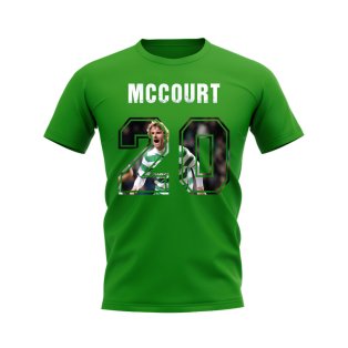 Paddy McCourt Name And Number Celtic T-Shirt (Green)