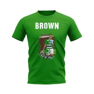 Scott Brown Name And Number Celtic T-Shirt (Green)