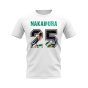 Shunsuke Nakamura Name And Number Celtic T-Shirt (White)