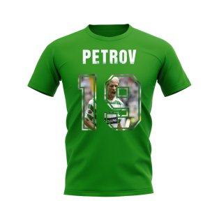 Stiliyan Petrov Name And Number Celtic T-Shirt (Green)
