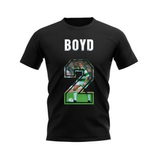 Tom Boyd Name And Number Celtic T-Shirt (Black)