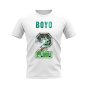 Tom Boyd Name And Number Celtic T-Shirt (White)
