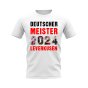 Bayer Leverkusen 2024 Deutscher Meister T-shirt (White)