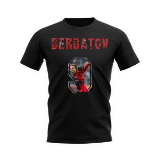 Dimitar Berbatov Name And Number Bayer Leverkusen T-Shirt (Black)