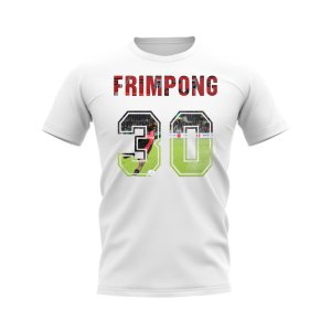 Jeremie Frimpong Name And Number Bayer Leverkusen T-Shirt (White)