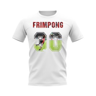 Jeremie Frimpong Name And Number Bayer Leverkusen T-Shirt (White)