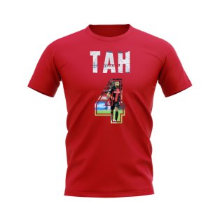 Jonathan Tah Name And Number Bayer Leverkusen T-Shirt (Red)