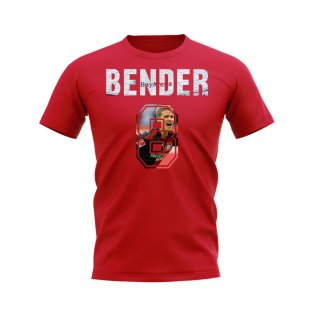 Lars Bender Name And Number Bayer Leverkusen T-Shirt (Red)