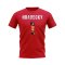 Lukas Hradecky Name And Number Bayer Leverkusen T-Shirt (Red)