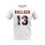 Michael Ballack Name And Number Bayer Leverkusen T-Shirt (White)