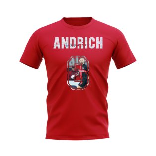 Robert Andrich Name And Number Bayer Leverkusen T-Shirt (Red)