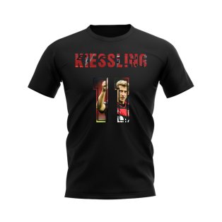 Stefan Kiessling Name And Number Bayer Leverkusen T-Shirt (Black)