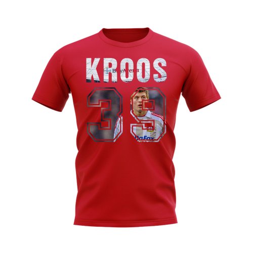 Toni Kroos Name And Number Bayer Leverkusen T-Shirt (Red)