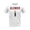 Xabi Alonso Name And Number Bayer Leverkusen T-Shirt (White)