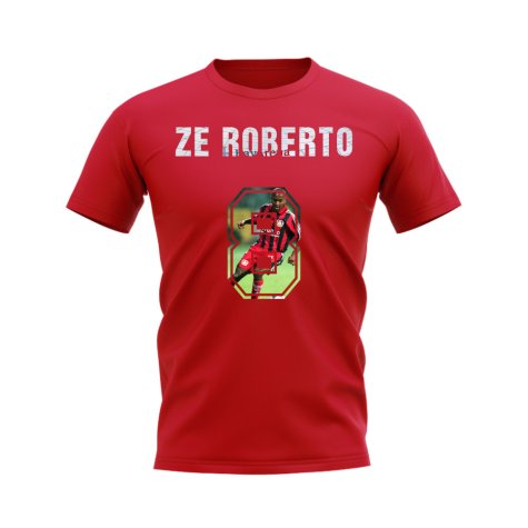 Ze Roberto Name And Number Bayer Leverkusen T-Shirt (Red)