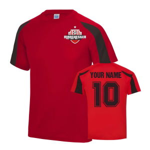 Your Name Manchester United Sports Training Jersey (Red)