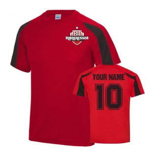Your Name Manchester United Sports Training Jersey (Red)