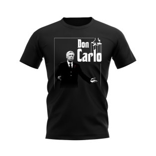 Carlo Ancelotti Don Carlo Football T-shirt (Black)