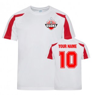 Your Name Stoke City Sports Training Jersey (White)