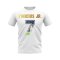 Vinicius Jr Name And Number Real Madrid T-Shirt (White)