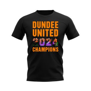 Dundee United 2024 Champions T-Shirt (Black)