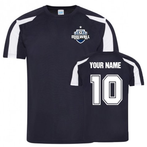Your Name Millwall Sports Training Jersey (Navy)