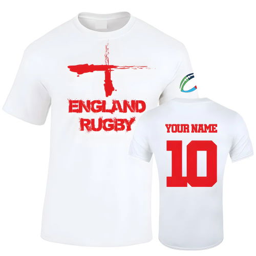 England Country Rugby T-Shirt (Your Name)
