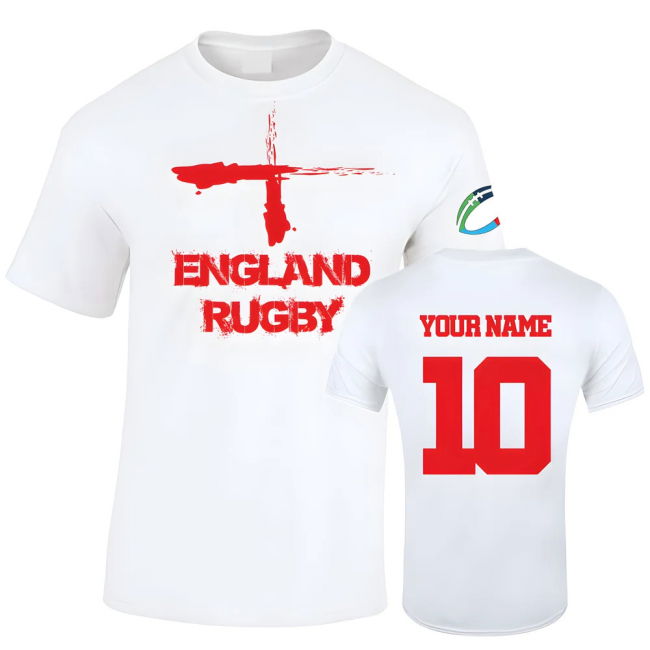 England Country Rugby T-Shirt (Your Name)