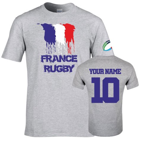 France Country Rugby T-Shirt (Your Name)
