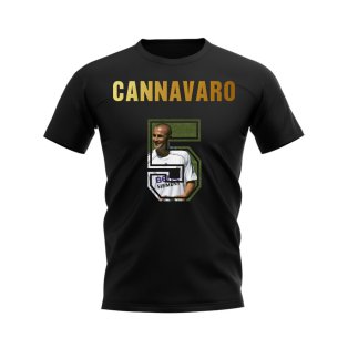 Fabio Cannavaro Name And Number Real Madrid T-Shirt (Black)