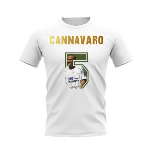 Fabio Cannavaro Name And Number Real Madrid T-Shirt (White)