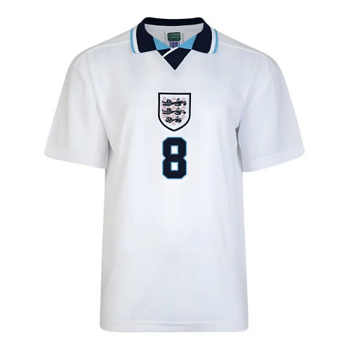 Score Draw England Euro 1996 Home Shirt (Gascoigne 8)