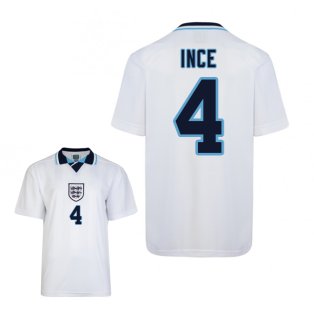 Score Draw England Euro 1996 Home Shirt (Ince 4)