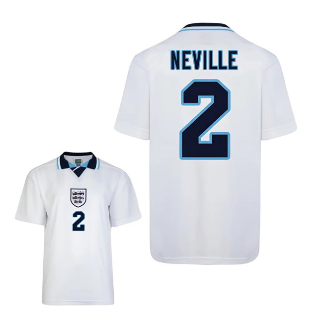 Score Draw England Euro 1996 Home Shirt (Neville 2)