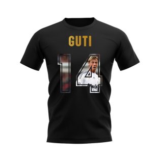 Guti Name And Number Real Madrid T-Shirt (Black)