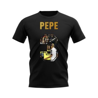 Pepe Name And Number Real Madrid T-Shirt (Black)