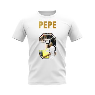 Pepe Name And Number Real Madrid T-Shirt (White)