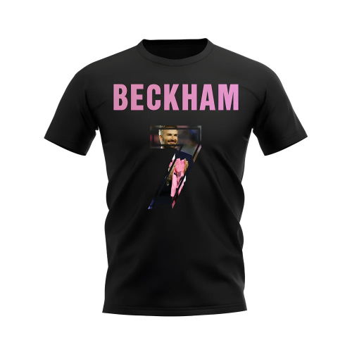 David Beckham Name And Number Inter Miami T-Shirt (Black)