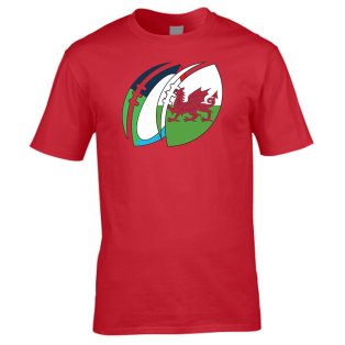 Wales Rugby Ball T-Shirt