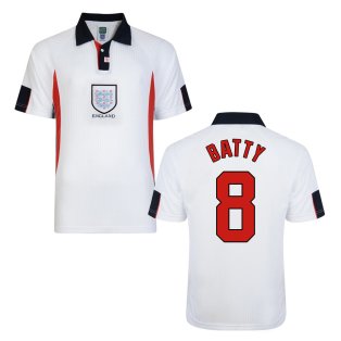 Score Draw England World Cup 1998 Home Shirt (Batty 8)